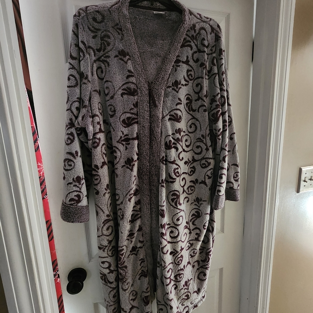 Fleece bathrobe - Picture 2 of 3